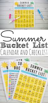 Preview and download all calendar templates to print at. Printable Summer Bucket List Calendar Simply Today Life