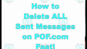 On your phone, click on your account page on the left. How To Delete All Sent Messages Pof Com At Once Quickly Plenty Of Fish Youtube