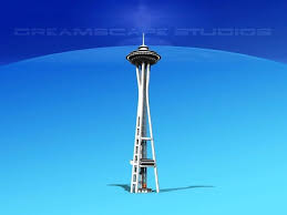 Seattle Space Needle 3d Model Space Needle Space Needle Seattle 3d Model