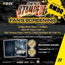 15 Sep 2019 Gsc One Piece Fan Screening Everydayonsales Com