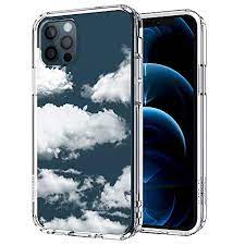 Mosnovo Iphone 12 Pro Case Iphone 12 Case Cloud Pattern Clear Design Transparent Plastic Hard Back Case With Tpu Bu Fashion Phone Cases Clouds Pattern Iphone