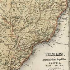 It is bordered in the north by ecuador and colombia, in the east by brazil. Brazil Argentina Boliva South America Peru Ecuador 1867 Meyer Small Old Map 1867 Karte Raremapsandbooks