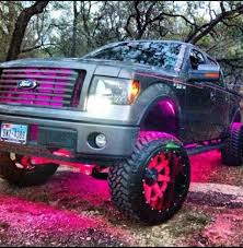 Led Lights Jacked Up Trucks Trucks Cool Trucks