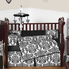 Hot Pink Black And White Isabella Girls Baby Bedding 9 Pc Crib Set Only 69 99