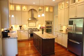 Platinum Kitchens Double Stacked Upper Cabinets With Glass And Narrow Island With Seating Kitchen Design Kitchen Remodel Upper Kitchen Cabinets
