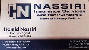 We've listed the top 10 (based on number of companies) above. Nassiri Insurance Insurance Broker Fountain Valley California Facebook 2 Photos