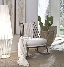 Does your aesthetic lean more toward traditional? Rocking Armchair In Iron Seat Padded With 2 Density Rubber Idfdesign