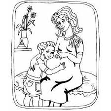 Pregnant Pregnant Mom Princess Coloring Pages Pregnant