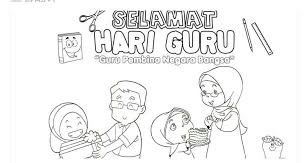Catatanku anak desa gambar mewarnai selamat hari guru gambar untuk hari guru te. Mewarna Hari Guru 2015 Coloring J