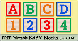 A great way to introduce letters, phonic sounds and basic words. Baby Blocks Alphabet Free Printable Letters Numbers Patterns Monograms Stencils Diy Projects