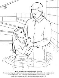 Lds Games Color Time Being Baptized Lds Coloring Pages Baptism Girl Lds Baptism