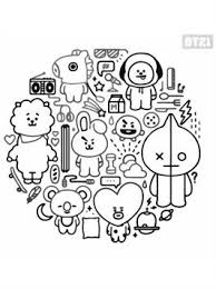 Download free bts fanart bt21 cooky and jungkook chibi coloring page picture. Kids N Fun Com 17 Coloring Pages Of Bt21