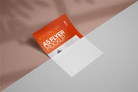 A5 Flyer Mockup Set In Stationery Mockups On Yellow Images Creative Store
