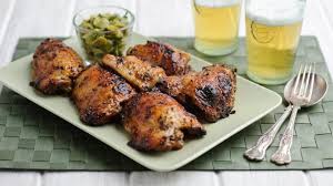Sticky Chicken Thighs With Lemon And Honey Recipe Recipe Bbc Food Sticky Chicken Thighs Recipes
