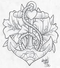 Maybe you would like to learn more about one of these? Anchor Flowers Tattoo Design By Nathan Smith Tattoo Drawings Anchor Flower Tattoo Drawings