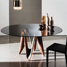 4 living believe that contemporary italian glass furniture comprises the perfect combination of style, elegance and functionality. Lambda Tinted Table Societa Vetraria Trevigiana In 2021 Glass Dining Table Round Glass Table Dining Table