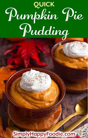 Quick & easy apple crisp. Quick Pumpkin Pie Pudding Simply Happy Foodie