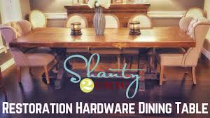 We didn't want to rush when it came to putting together our dining room. Shanty 2 Chic Restoration Hardware Dining Table Youtube