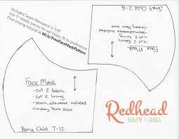 Toddler Face Mask Pattern Printable
