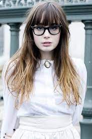Long Layers Full Fringe Brown To Blonde Ombre Hair Styles Ombre Hair Two Toned Hair