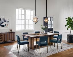 54 extendable dining table solid oak wood wrought iron accents gray. Four Hands Carbon By Beth Winterburn Haverton Sideboard Flatweave Faded Stripe Rug Joseph Dining Chair Erie Dining Table Leeds Pendant Seigerman S Furniture