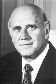 The economic freedom fighters says former president fw de klerk's view on the oxford university's rhodes must fall movement shows he does not deserve the nobel peace prize he shares with nelson mandela. F W De Klerk Facts Nobelprize Org