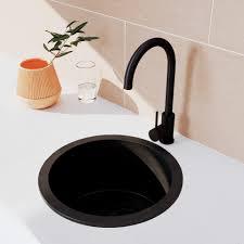 400mm x 400mm x 200mm. Vera Round Sink 420mm Black Granite Nz Abi Bathrooms Interiors