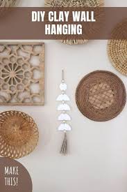 Enjoy making your very own macrame wall hanging for yourself or give someone a. Diy Boho Clay Wall Hanging Homemade Heather