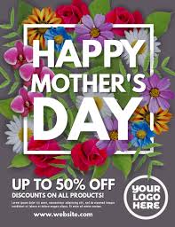 Where to score mother's day deals on gifts, flowers and restaurants. Mother S Day Flowers Sale Flyer Template Postermywall