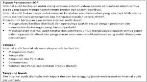 4 Contoh Sop Perusahaan Lengkap Cara Mudah Membuatnya Pengusaha Operasi