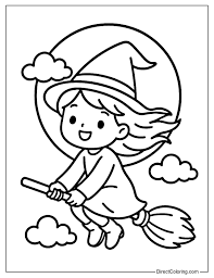 Witch Coloring Pages - Free PDF to Download and Print