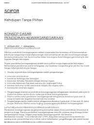 Kajian teori dan praktik kependidikan. Konsep Dasar Pendidikan Kewarganegaraan Scifor Pdf