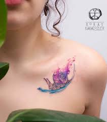Explosion Of Colors Beautiful Watercolor Tattoos By Koray Karagozler Kickass Things Snail Tattoo Tattoos Tattoos For Women