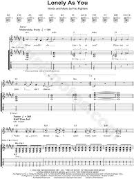 Rated 4.4 out of 5 by 9 users. Foo Fighters Lonely As You Guitar Tab In F Major Download Print Sku Mn0078923