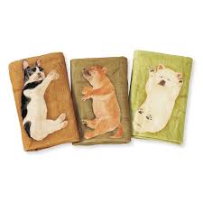 左から フレンチブルドッグ 柴犬 紀州犬 sleeping puppies sleeping dogs towel collection