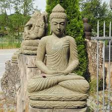 Trova immagini stock hd a tema buddha statue garden famous temple kanchanaburi e milioni di altre foto, illustrazioni e contenuti vettoriali stock royalty free nella vasta raccolta di shutterstock. Sitzende Garten Buddha Figur Gruner Lava Stein 100 Cm Terra Et Ars Buddha Figur Buddha Statue