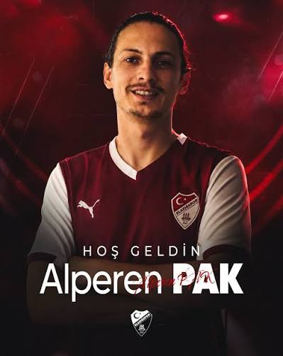 📢 Ailemize Hoş Geldin Alperen Pak! ♥️🤍 Kulübümüz, profesyonel futbolcu Alperen  Pak ile 1 yıllık sözleşme imzalamıştır. Transferin hem kulübümüze hem de  oyuncumuza hayırlı olmasını diler, bordo beyazlı formamızla kendisine  başarılar dileriz.