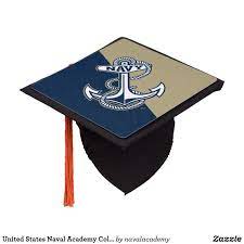 United States Naval Academy Color Block Distressed Graduation Cap Topper Zazzle Com In 2021 Naval Academy Graduation Cap United States Naval Academy