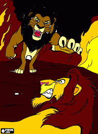 We have combined coloring pages of all these character that are. Simba V S Scar Coloring Page Printable Simba V S Scar