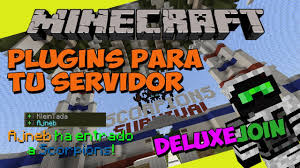 Minecraft servers are often shared with friends and others so . Minecraft Plugins Para Tu Servidor Deluxejoin Mensajes De Entrada Salida Personalizados Youtube