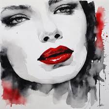 Red Lips Canvas Wall Art