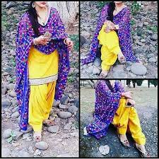 Black And Yellow Suit Design Simple Yellow Suit With Phulkari Dupatta Fashion Indian Suits Panjabi Suit