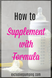 Supplementing Breast Milk With Formula Exclusive Pumping