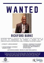 Wanted criminal Rickford Burke The...