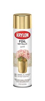 Krylon 8 Oz Foil Metallic Gold Spray Paint Walmart Com Walmart Com