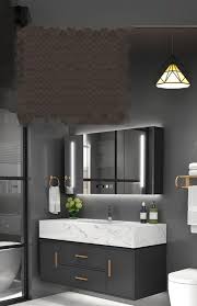 Marble Vanity Top Basin And Cabinet Set