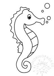Help your child discover this colorful fancy world of sea life with these seahorse coloring pages to print. Cute Seahorse Coloring Page Novocom Top