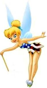20 Water Slide Nail Art Decal Transfer Tinkerbell Red White Blue 3 8 Th Inch Tinkerbell Disney Disney Fairies Tinkerbell Fairies