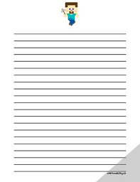 minecraft journal pages steve and tnt by all printable things co