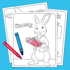Printable peter rabbit colouring pages. Peter Rabbit Holiday Coloring Pack Nickelodeon Parents